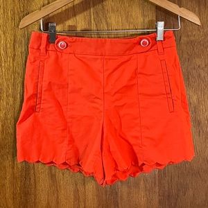 CARTONNIER Anthropologie Orange Shorts Sz 4